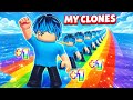 Roblox but EVERY Step +1 CLONE...