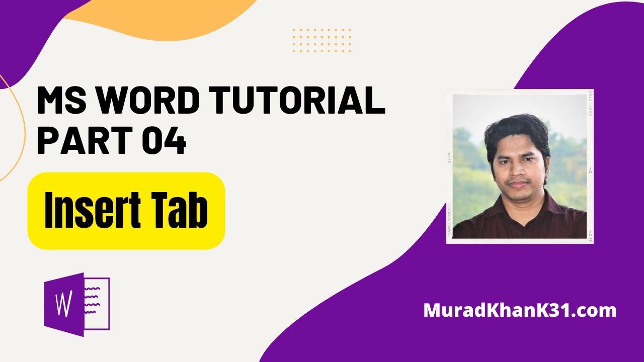 Ms Word Bangla Tutorial Part 04 Insert Tab - YouTube