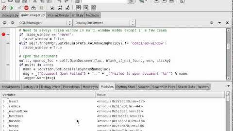 Debug Stepping and Value Inspection in Wing IDE