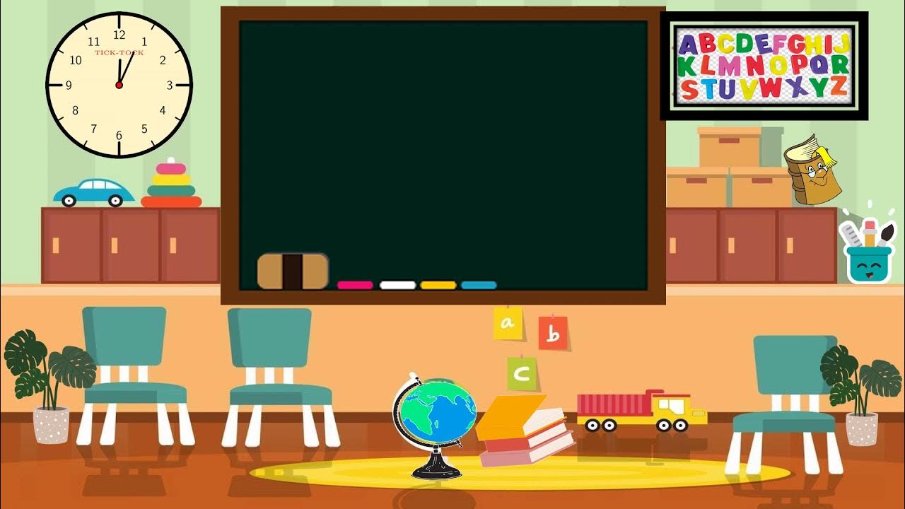Animated Blackboard Screen Background [FREE DOWNLOAD] Virtual/ Online