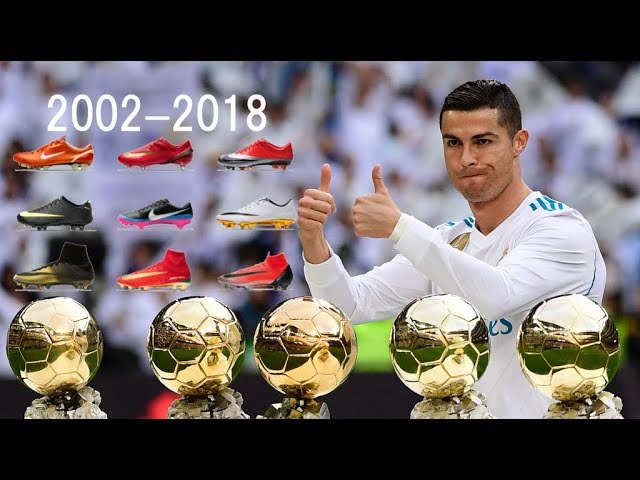 History Of Cristiano Ronaldo S Football Boots クリスティアーノ ロナウド スパイクの歴史 Youtube