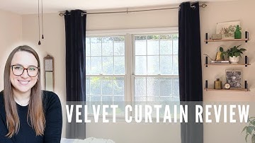 🖤Black Velvet Curtain Review: Ultimate Room Darkening and Insulation🌙💤