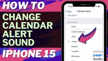 How to Change Calendar Alert Sound on iPhone 15