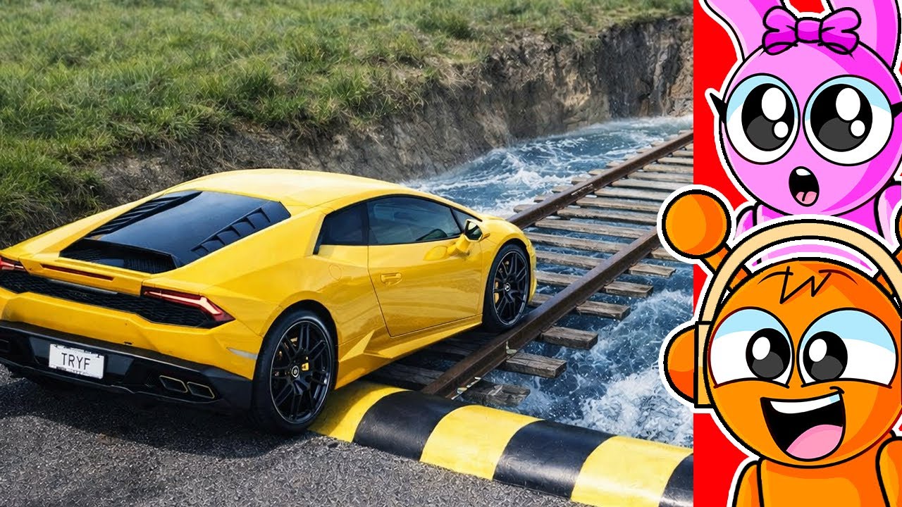 CARS VS TRAIN TRACKS