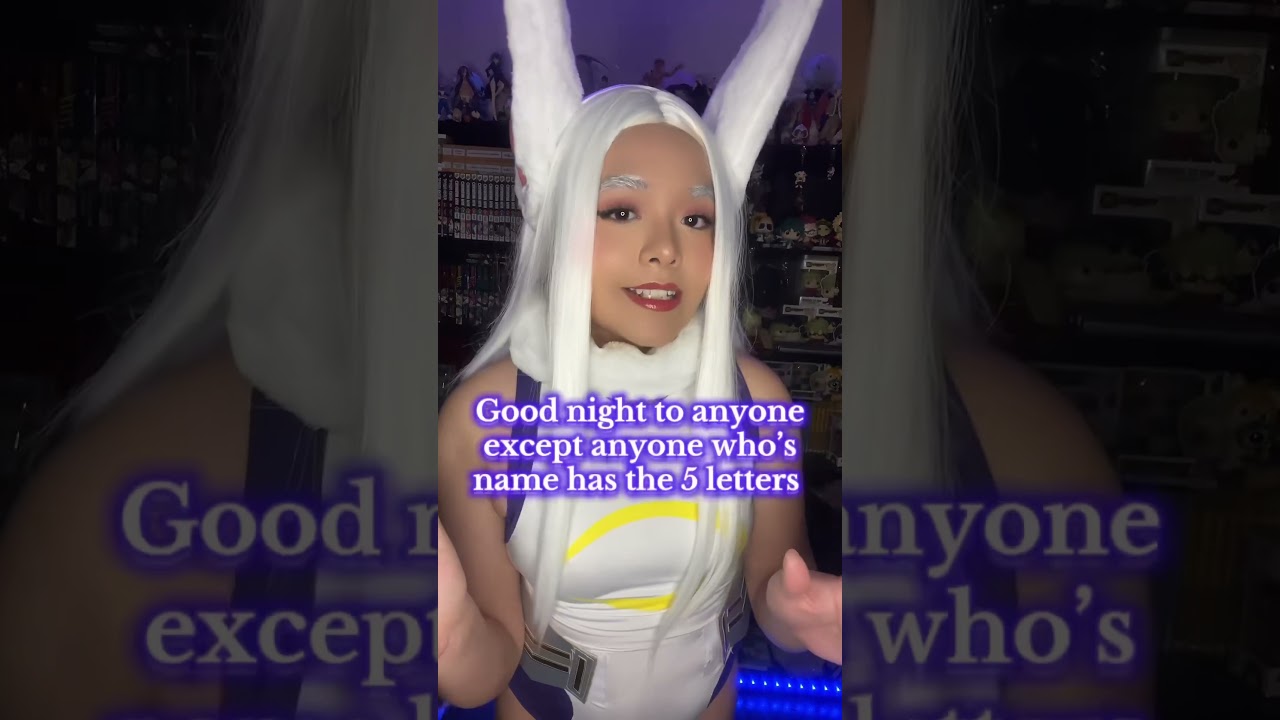 Goodnight! #cosplay #anime #bokunoheroacademiacosplay #myheroacademia #mirko #mha #funny