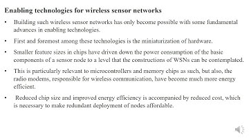 enabling technologies for wireless sensor networks