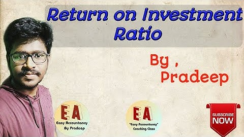 Return on Investment l Meaning l Explanation l Formula l Problem Solving Method l By Pradeep