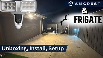 Amcrest Floodlight Camera Install with Frigate & HomeAssistant