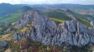 Amazing Aerial Footages [4K🎧] Flying over Mountains of Crimea  ~ a brief overview  Nature Relaxation