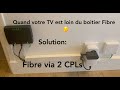 Quand la TV est loin du boitier fibre - Solution  (⚠️ Nouvelle video : VOIR LIEN ⬇️) image