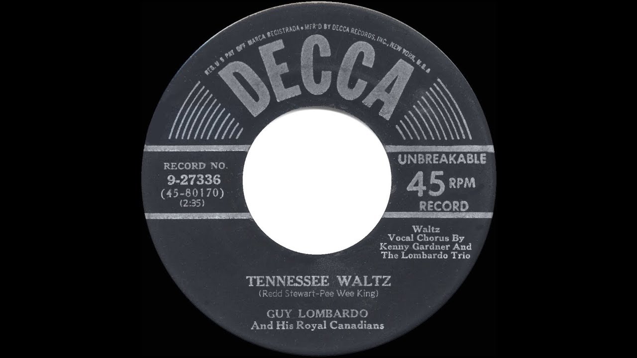 1951 HITS ARCHIVE Tennessee Waltz Guy Lombardo (Kenny Gardner & trio