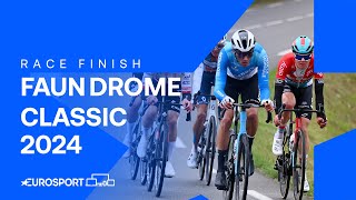 HARD-FOUGHT WIN 💪 | Faun Drome Classic 2024 Finish | Eurosport Cycling