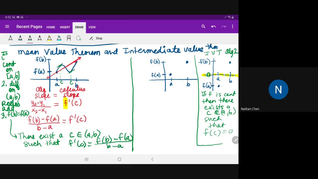 Theorems analysis ap calculus - YouTube