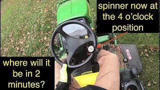 John Deere, steering wheel spinner knob location, WHY IT DOESN'T MATTER !!