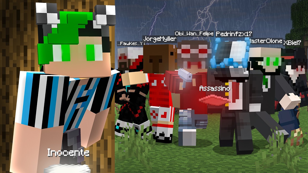 minecraft ASSASINOS mas, tem um KIRA entre nós!