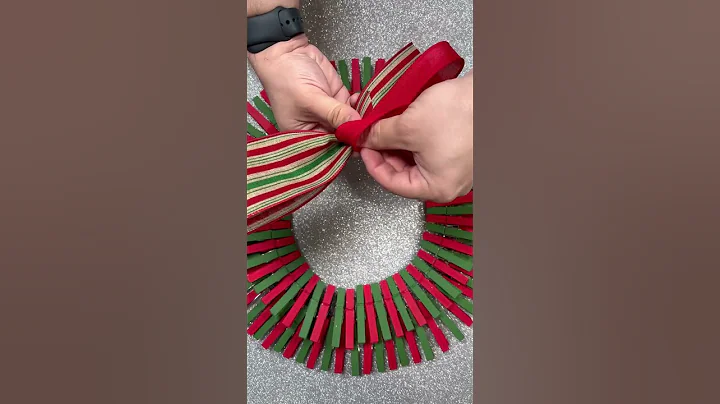 One of the coolest clothespins hacks ever! 😮 @Walmart  #reels #diy #homedecor #wreath #christmas