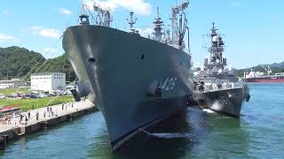 舞鶴ｻﾏｰﾌｪｽﾀ2018　多用途支援艦「ひうち」　艦橋　出航