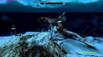 Skyrim: funny bouncing dragon corpse and air-to-ground cow missile 2