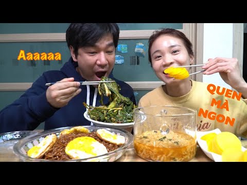 Video |654| MỲ CAY,MỲ TƯƠNG ĐEN GÓI KÈM CỦ CẢI MUỐI VÀNG... - youtube
