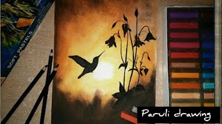 Soft Pastel Colour Drawing | Easy Sunset Drawing .......... screenshot 4