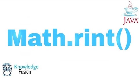 Math.rint() function in JAVA | ICSE