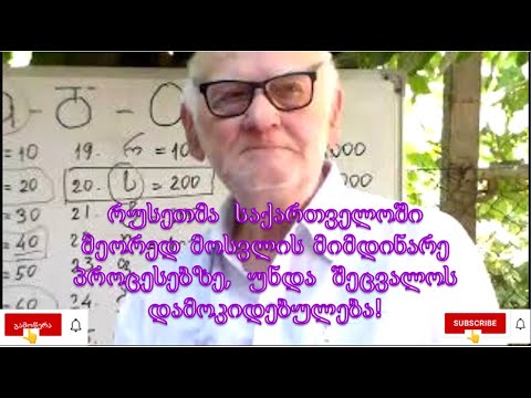 №13 ა.ჯორჯაძე-რუსეთმა საქართველოში მეორედ მოსვლის მიმდინარე პროცესებზე უნდა შეცვალოს დამოკიდებულება!