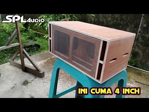 TUTORIAL MEMBUAT MINIATUR BOX SPL 4 INCH (BESERTA UKURANNYA) - YouTube
