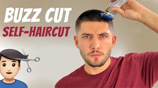 ASMR #3 Guard Buzz Cut Mid Fade Tutorial | How To Cut Your Own Hair Details