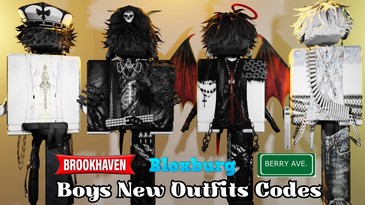 Roblox boys emo outfit codes for berry avenue and bloxburg 