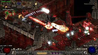 PD2 6:27 T3 Map with Bone Necro (21% Rarity, 253% Density, 3x Treasure Goblins Throne of Insanity)