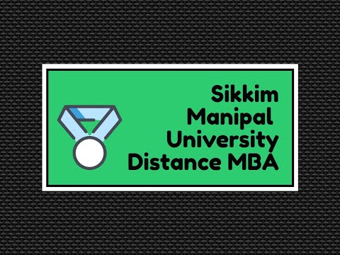 Sikkim Manipal University Distance Education MBA