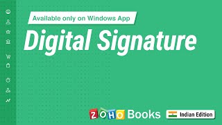 Digital Signature | Zoho Books Windows App screenshot 4