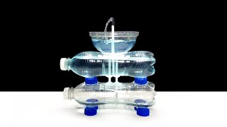 น้ำพุไม่ใช้ไฟฟ้า เกิดจากแรงดันอากาศ แบบที่ 4 | How to Make Fountain With Plastic Bottle Ver.4