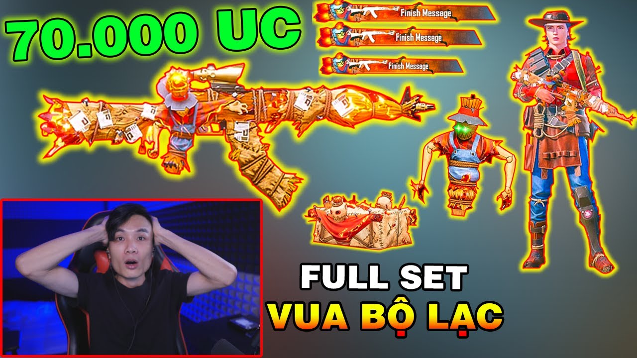 70.000 UC – Đập Hòm Nâng Cấp AKM VUA BỘ LẠC – LV8 [PUBG Mobile]