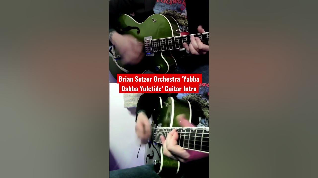 Brian Setzer Orchestra ‘Yabba Dabba Yuletide’ Guitar Intro #briansetzer #christmas #christmasrocks