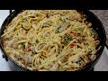 Pasta Fettuccine de pollo, champiñones  y con salsa Alfredo