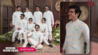Premium Nehru Jackets & Kurta Sets | Coordinated Groomsmen Outfits | Saree Palace #GroomsmenStyle screenshot 1