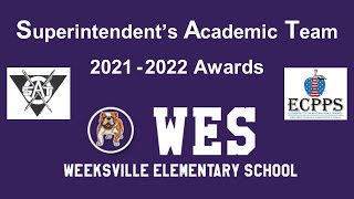 Weeksville Elementary SAT Awards 2022