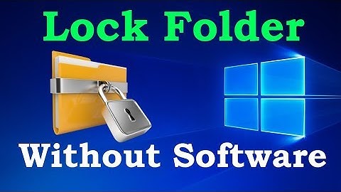 Lock Folder Without Any Software Bangla Tutorial