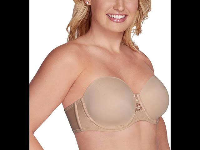 Vanity Fair Women's Beauty Back Smoothing Strapless Bra, 4-Way Stretch  Fabric, Lightly Lined Cups Up to H