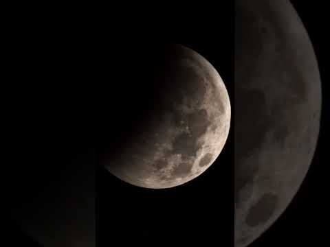 Video FOGGIA - Eclissi di Luna all'alba, spettacolo nel cielo della Puglia