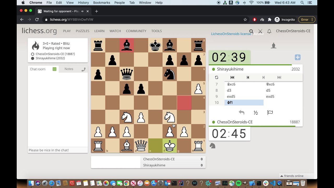 Cheating on lichess using Turbo Lichess chrome extension 