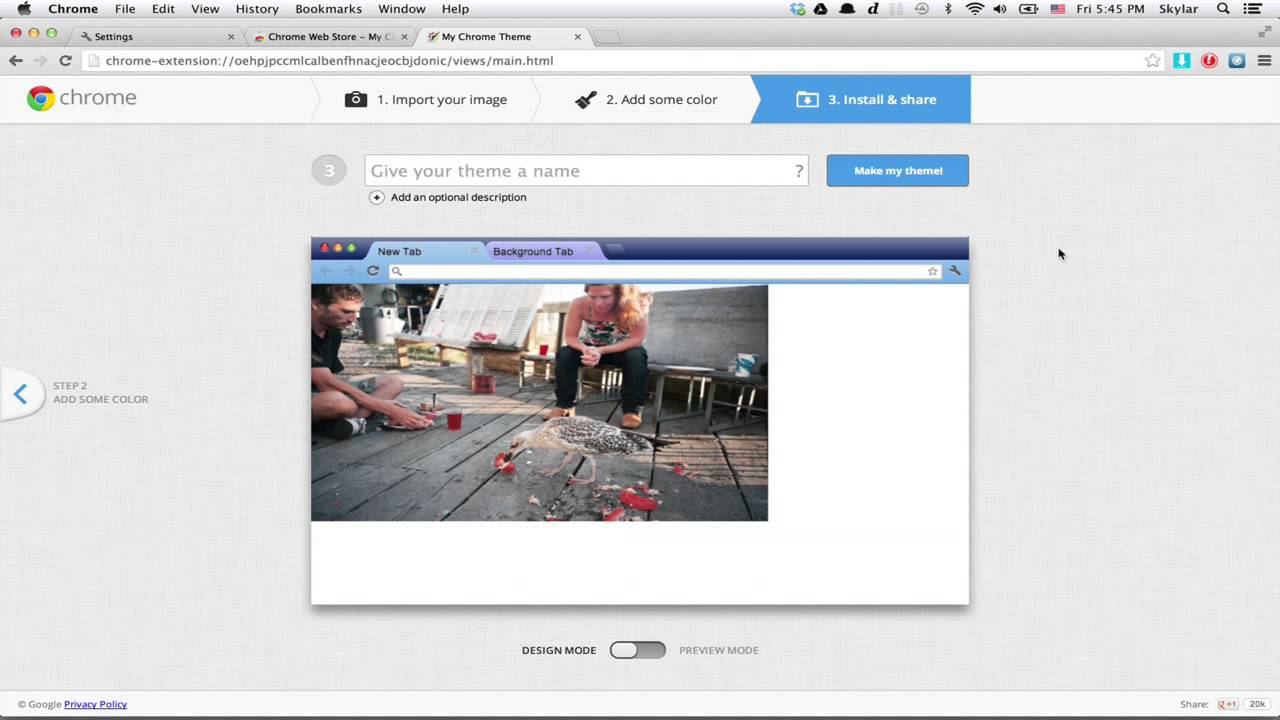 How to Make an Image Your Chrome Theme : Macs & Other Tech Tips