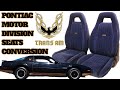 PMD Seat Swap / Power to Manual Conversion for 3rd Gen F-Body&#39;s Firebird Trans Am