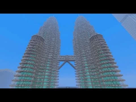 Minecraft: Petronas Towers & MetLife Building - YouTube