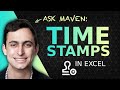 Ask maven creating timestamps in excel