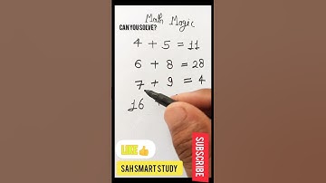 Smart Math puzzle #smart #mathstricks #mathproblems #mathquestion #iqtest #trending #viralshorts