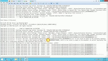 The file is too recent to apply secondary database in Log shipping,Restore Job Failed (Part 4)