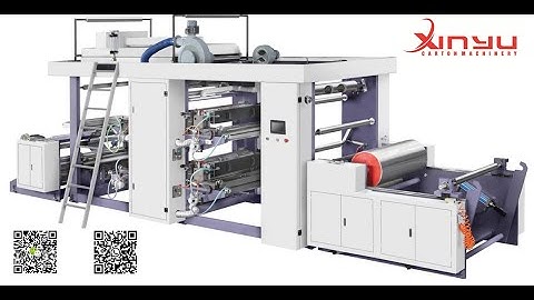 offline 2 colors flexo printing machine for paper bag #diace #xinyu