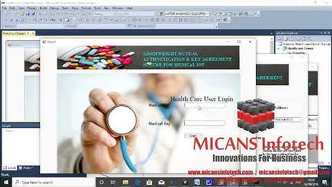 Mutual Authentication & Key Agreement Scheme-Medical IoT ASP.NET PROJECT   IEEE 2019-2020